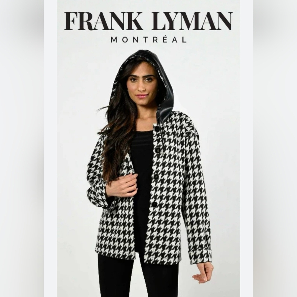 NWOT Frank Lyman Houndstooth Knit Jacket, Gorgeous!